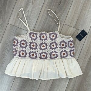LUCKY BRAND | Crochet Crop Top